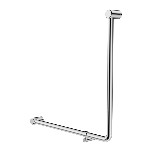 MECCA CARE 32MM 90 DEGREE NZ4121 ACCESSIBLE TOILET GRAB RAIL 750X750MM CHROME