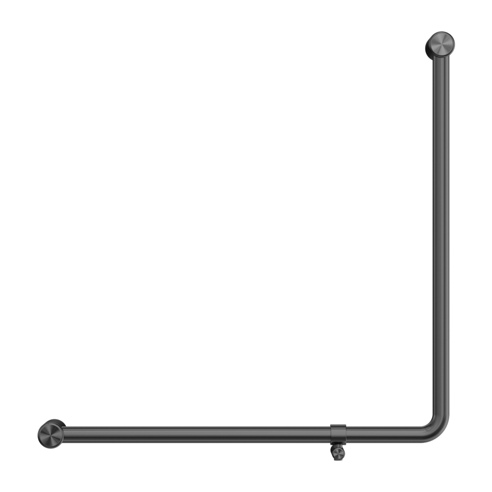 MECCA CARE 32MM 90 DEGREE NZ4121 ACCESSIBLE TOILET GRAB RAIL 750X750MM GUN METAL