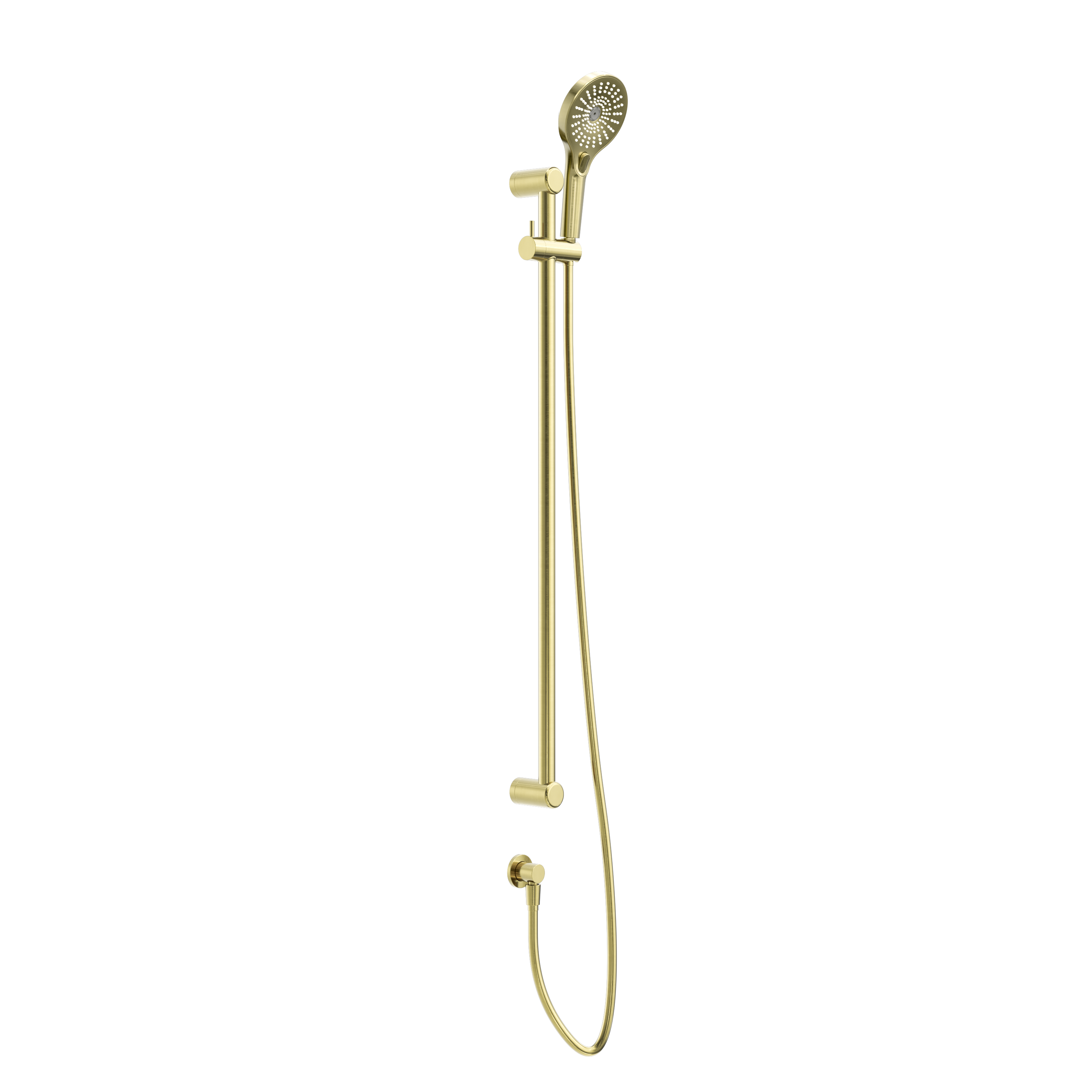 MECCA CARE 25MM GRAB RAIL AND ADJUSTABLE SHOWER RAIL SET 900MM BRUSHED GOLD