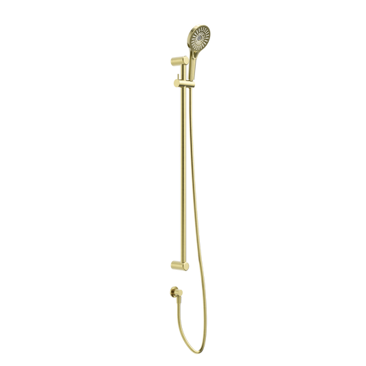 MECCA CARE 25MM GRAB RAIL AND ADJUSTABLE SHOWER RAIL SET 900MM BRUSHED GOLD