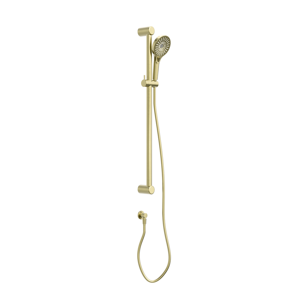 MECCA CARE 32MM GRAB RAIL AND ADJUSTABLE SHOWER RAIL SET 900MM BRUSHED GOLD