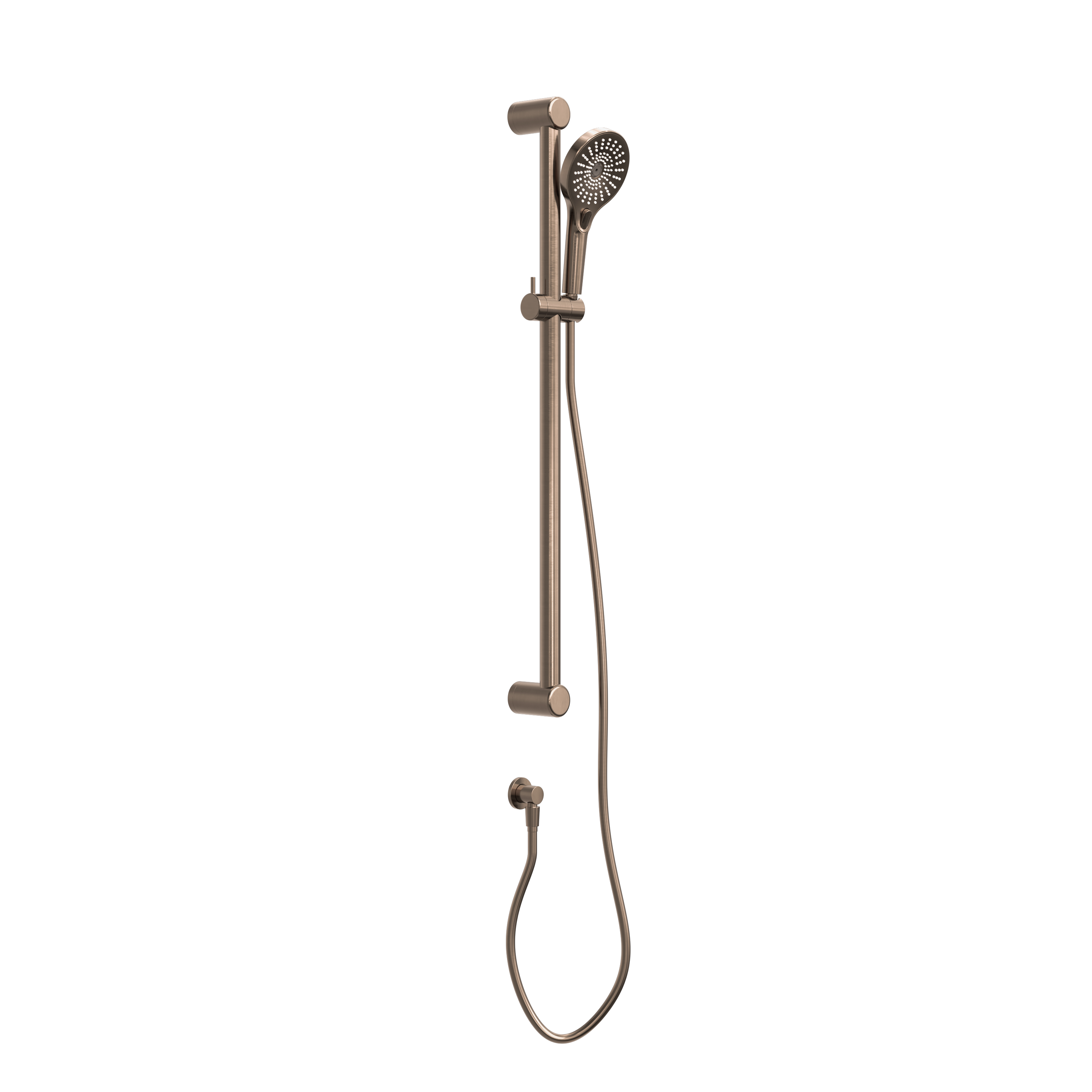 MECCA CARE 32MM GRAB RAIL AND ADJUSTABLE SHOWER RAIL SET 900MM BRUSHED BRONZE