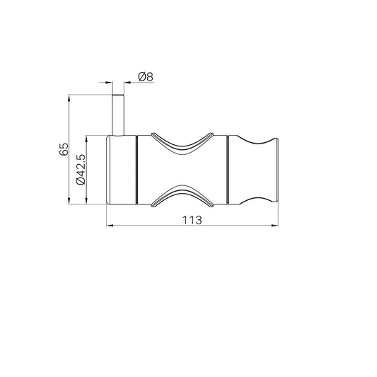 Slider For Mecca Care 32mm Grab Rail Shower Rail Set