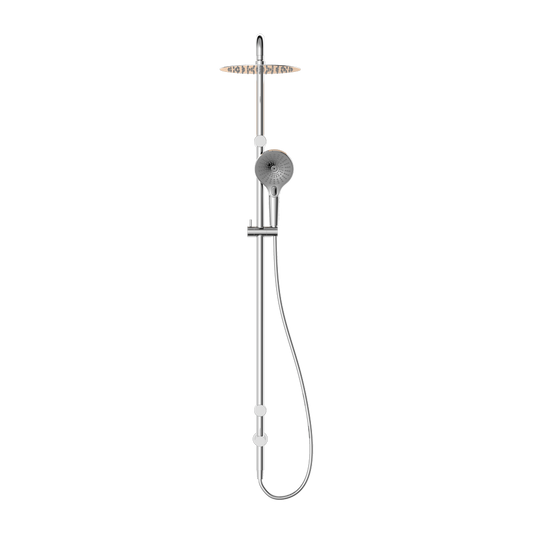 MECCA CARE 25MM GRAB RAIL 900MM TWIN SHOWER SET CHROME