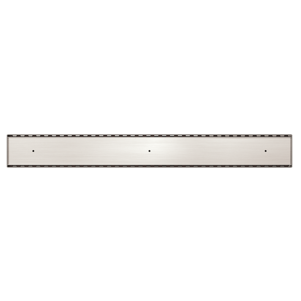 TILE INSERT V CHANNEL 900X106MM FLOOR GRATE 80MM OUTLET BRUSHED NICKEL