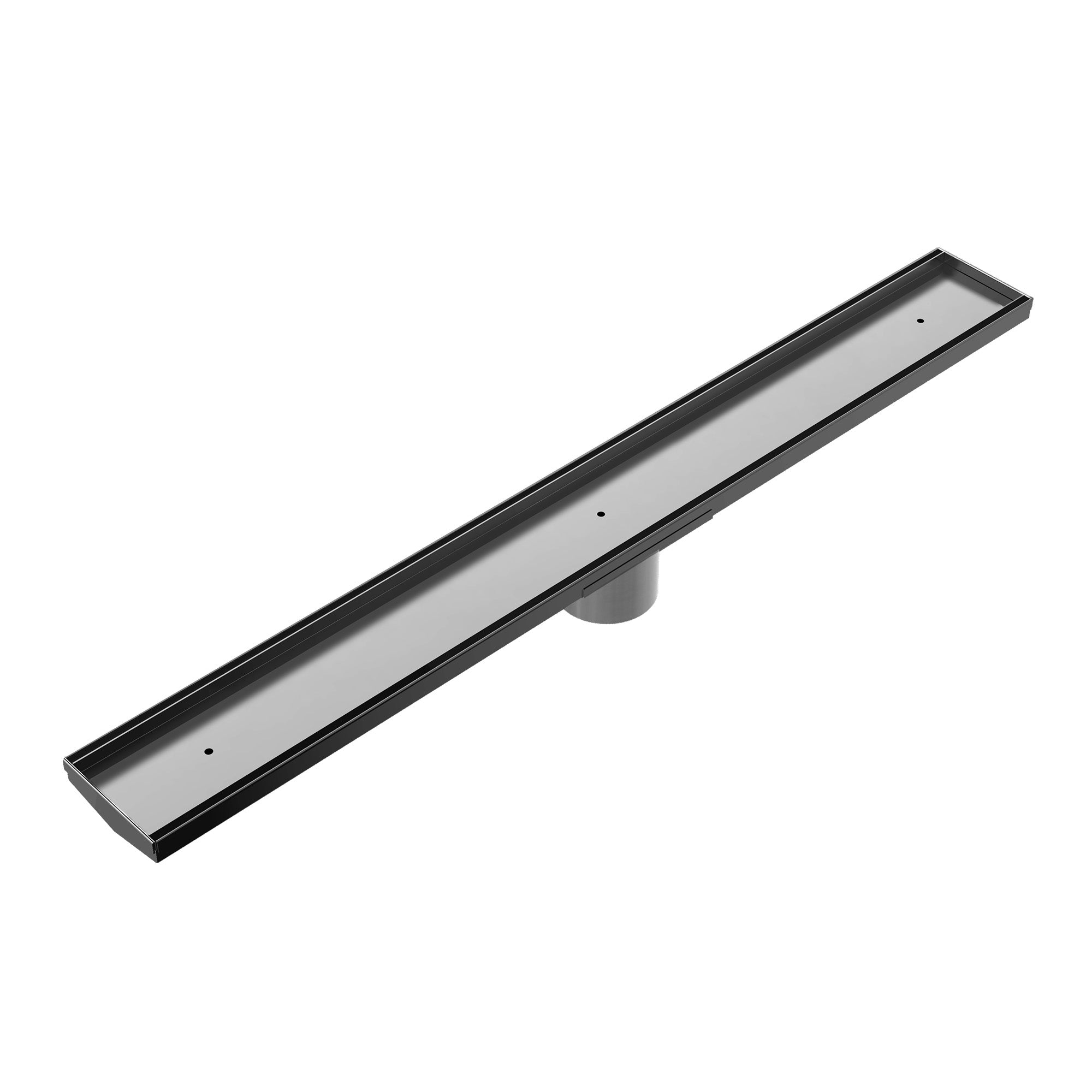 TILE INSERT V CHANNEL 900X106MM FLOOR GRATE 90MM OUTLET GUN METAL