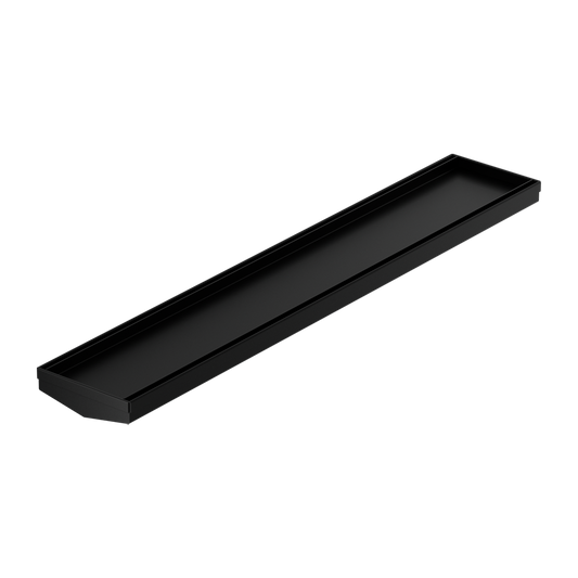 TILE INSERT V CHANNEL 600X106MM FLOOR GRATE WITHOUT OUTLET MATTE BLACK