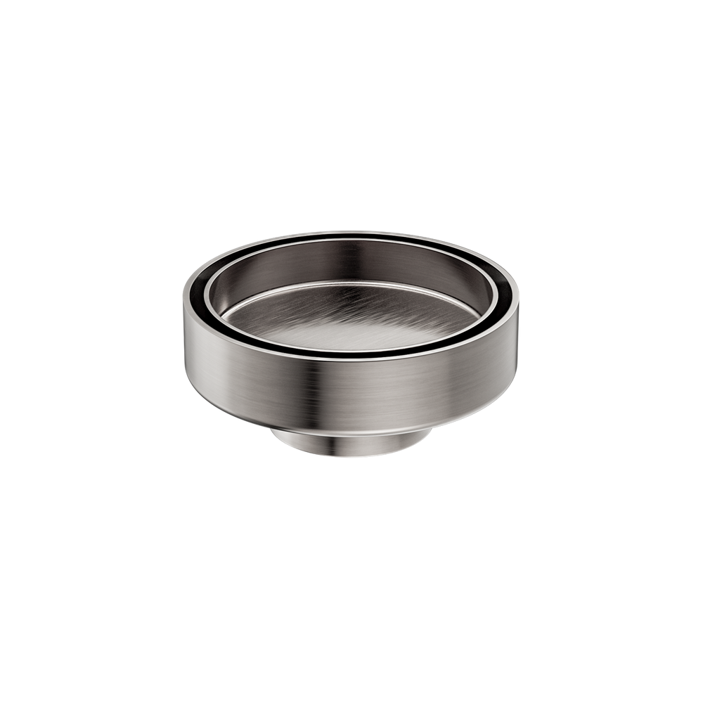 100MM Round Tile Insert Floor Waste 50MM Outlet Brushed Nickel — Floor Wastes & Drains
