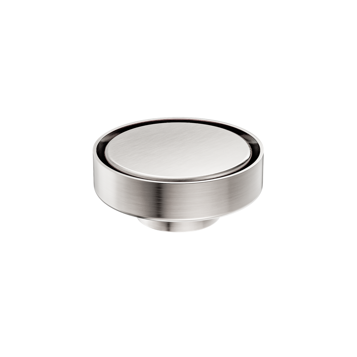 100MM ROUND TILE INSERT FLOOR WASTE 50MM OUTLET BRUSHED NICKEL