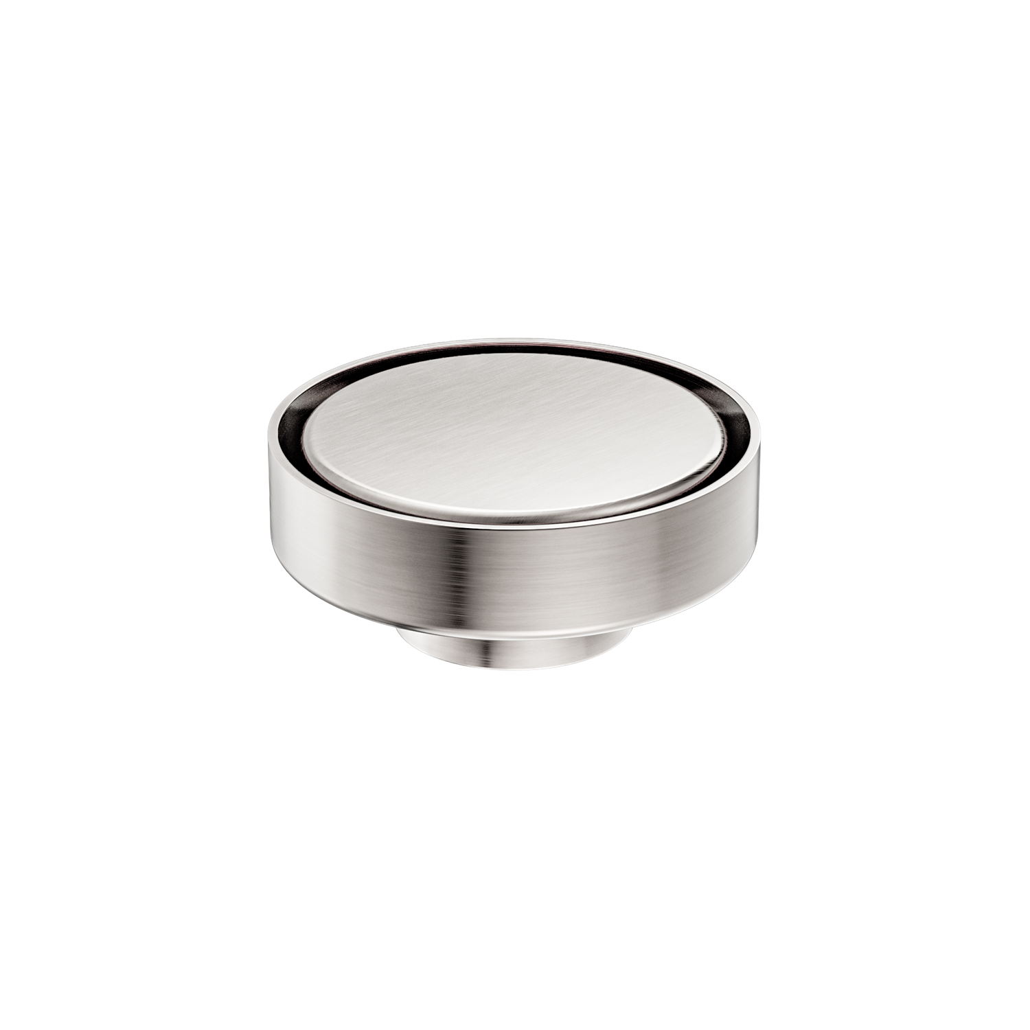 100MM ROUND TILE INSERT FLOOR WASTE 50MM OUTLET BRUSHED NICKEL