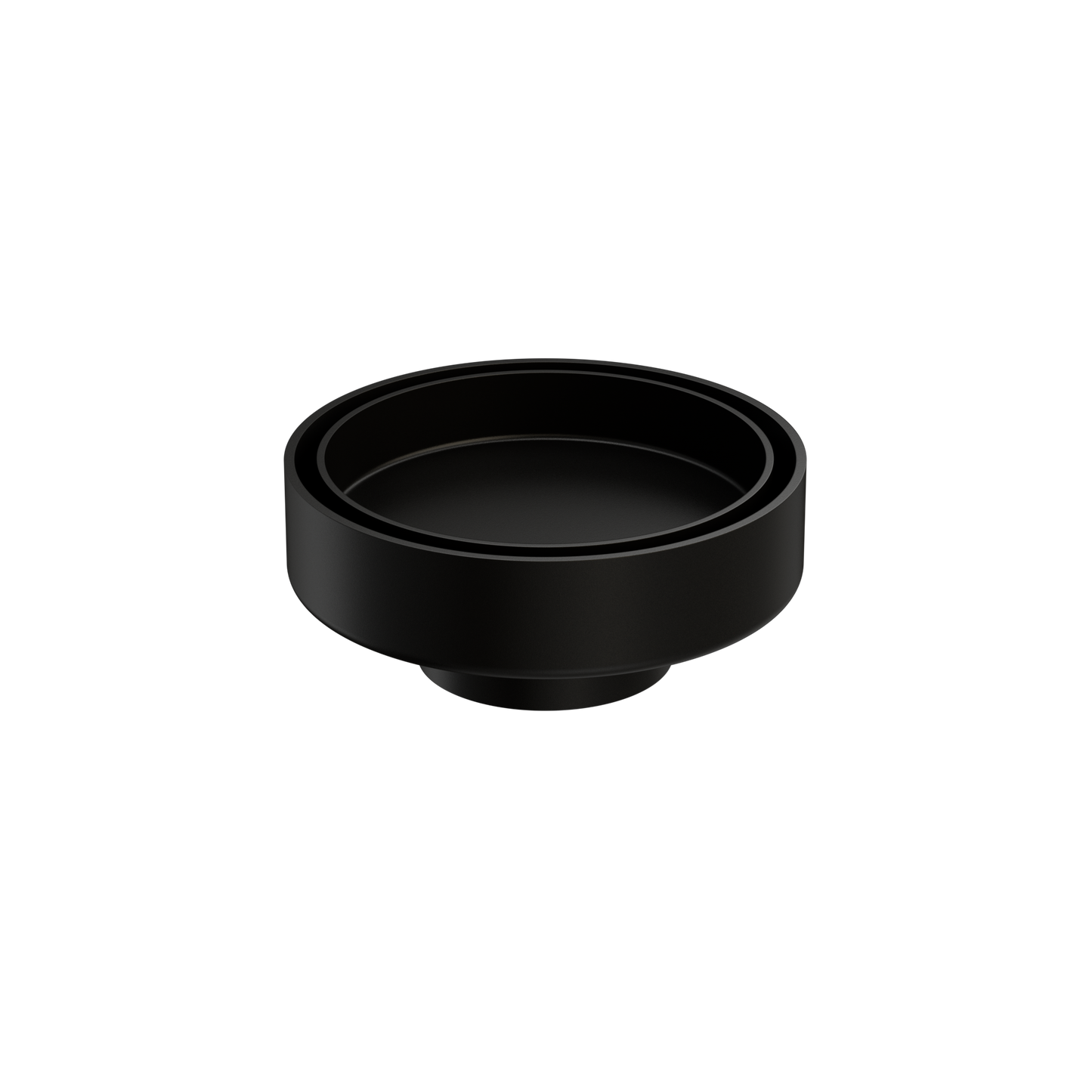 100MM ROUND TILE INSERT FLOOR WASTE 50MM OUTLET MATTE BLACK