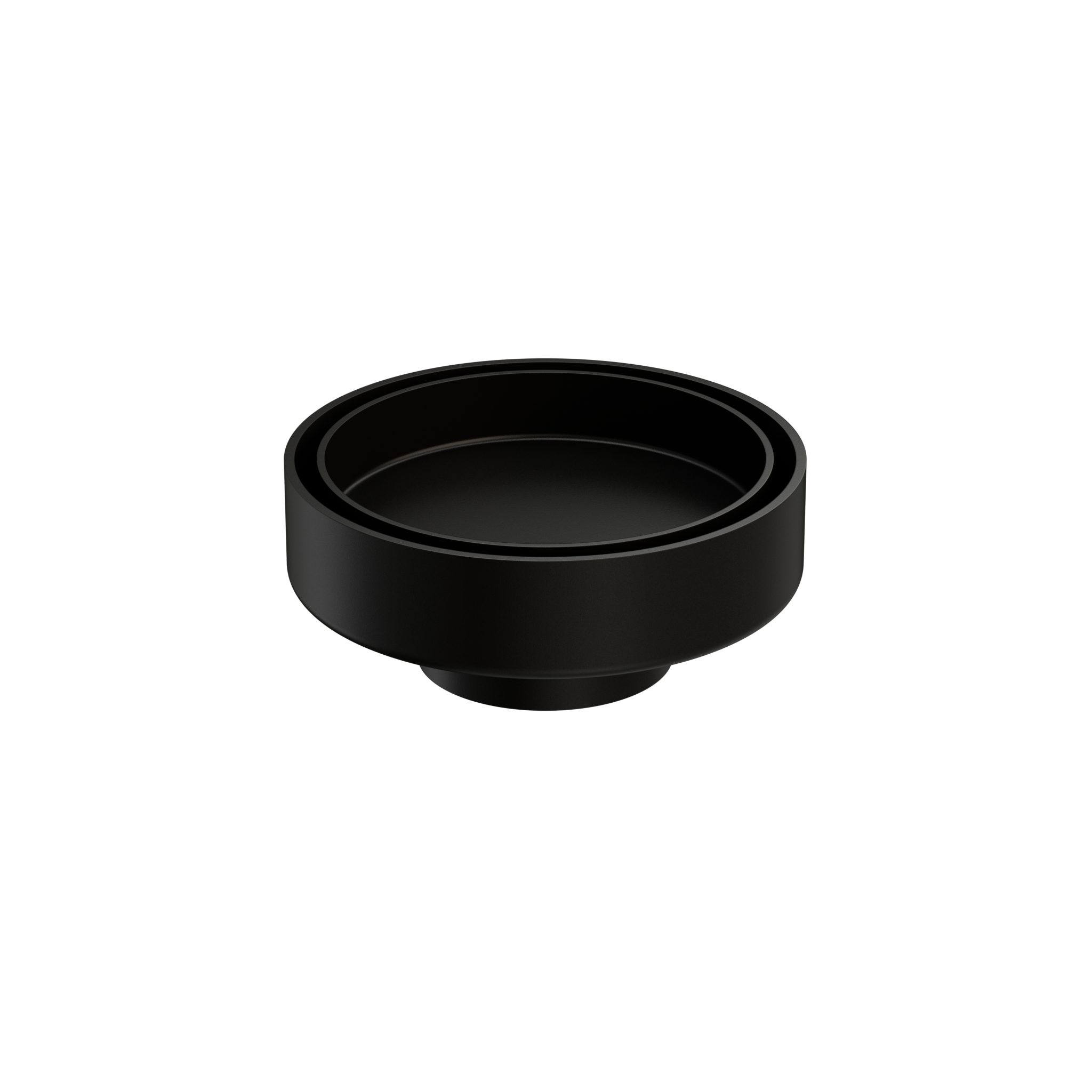 100MM ROUND TILE INSERT FLOOR WASTE 50MM OUTLET MATTE BLACK