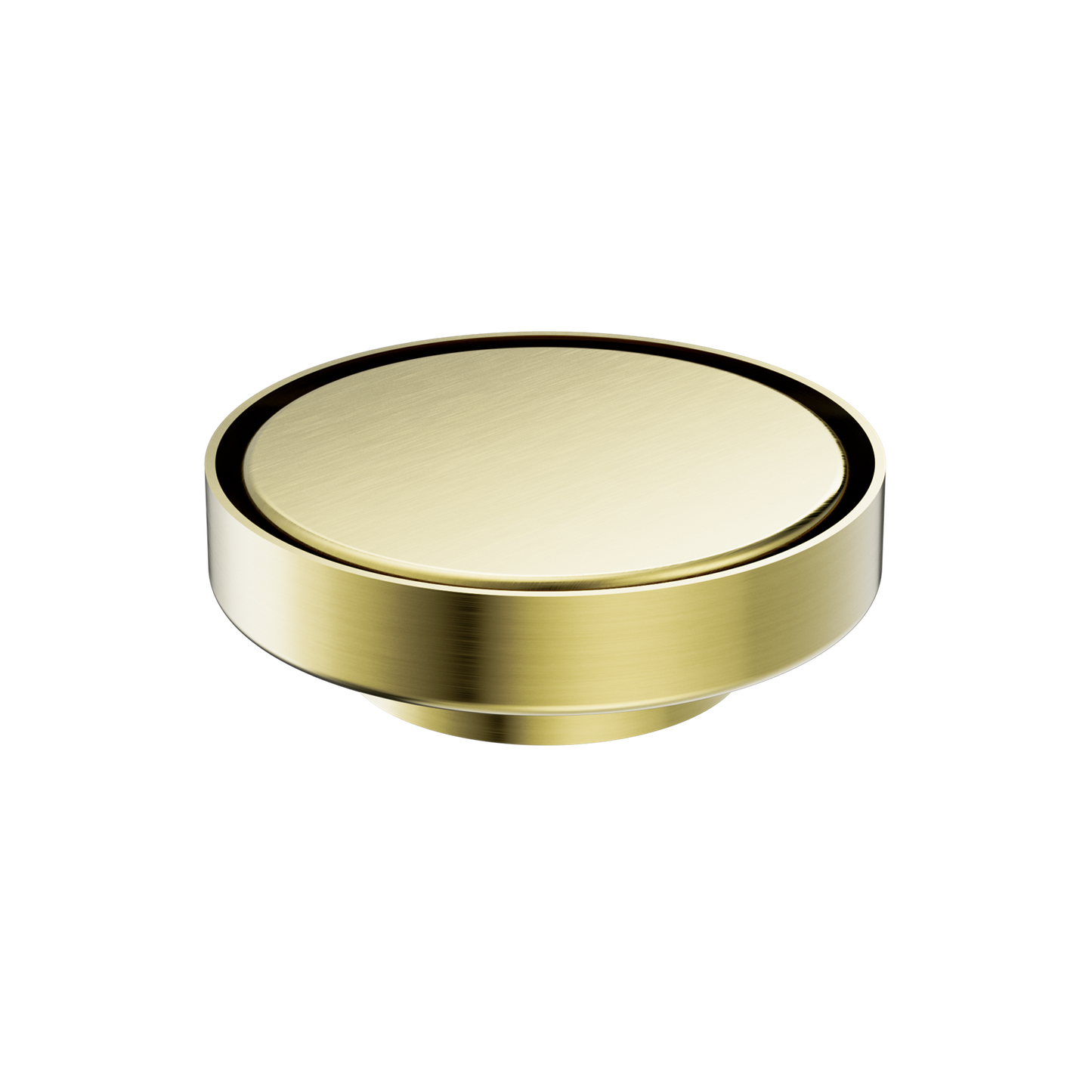 130MM ROUND TILE INSERT FLOOR WASTE 80MM OUTLET BRUSHED GOLD
