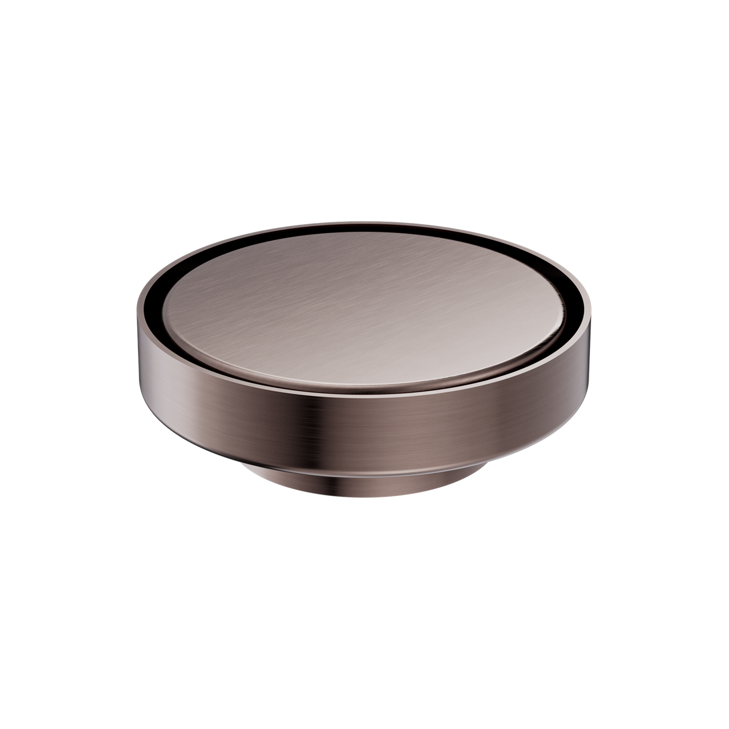 130MM ROUND TILE INSERT FLOOR WASTE 80MM OUTLET BRUSHED BRONZE
