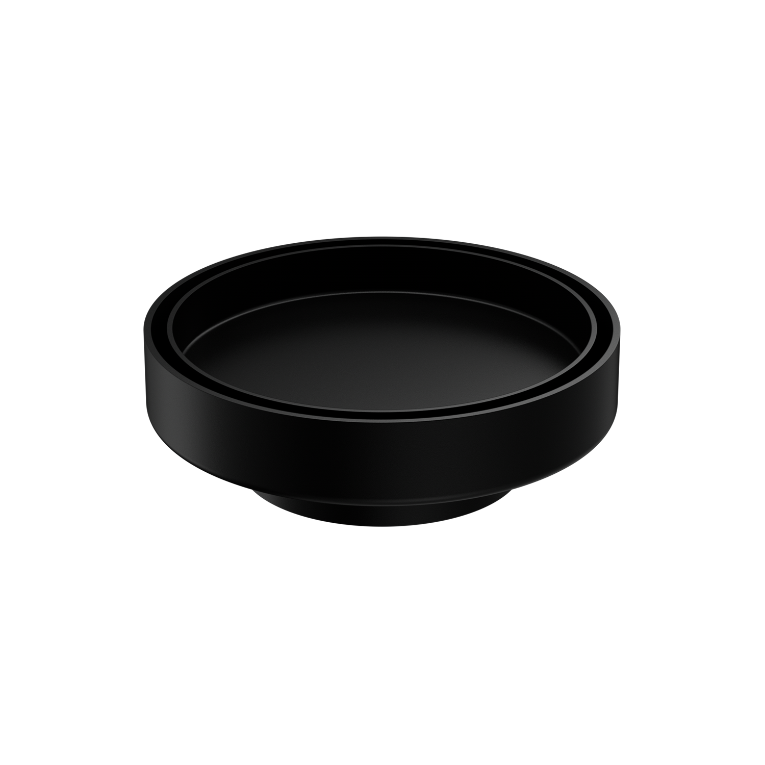 130MM ROUND TILE INSERT FLOOR WASTE 80MM OUTLET MATTE BLACK