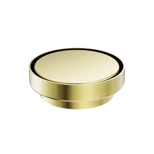 130MM ROUND TILE INSERT FLOOR WASTE 100MM OUTLET BRUSHED GOLD