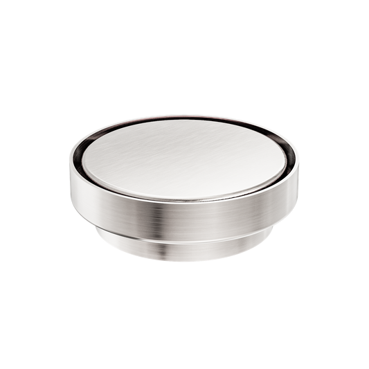 130MM ROUND TILE INSERT FLOOR WASTE 100MM OUTLET BRUSHED NICKEL