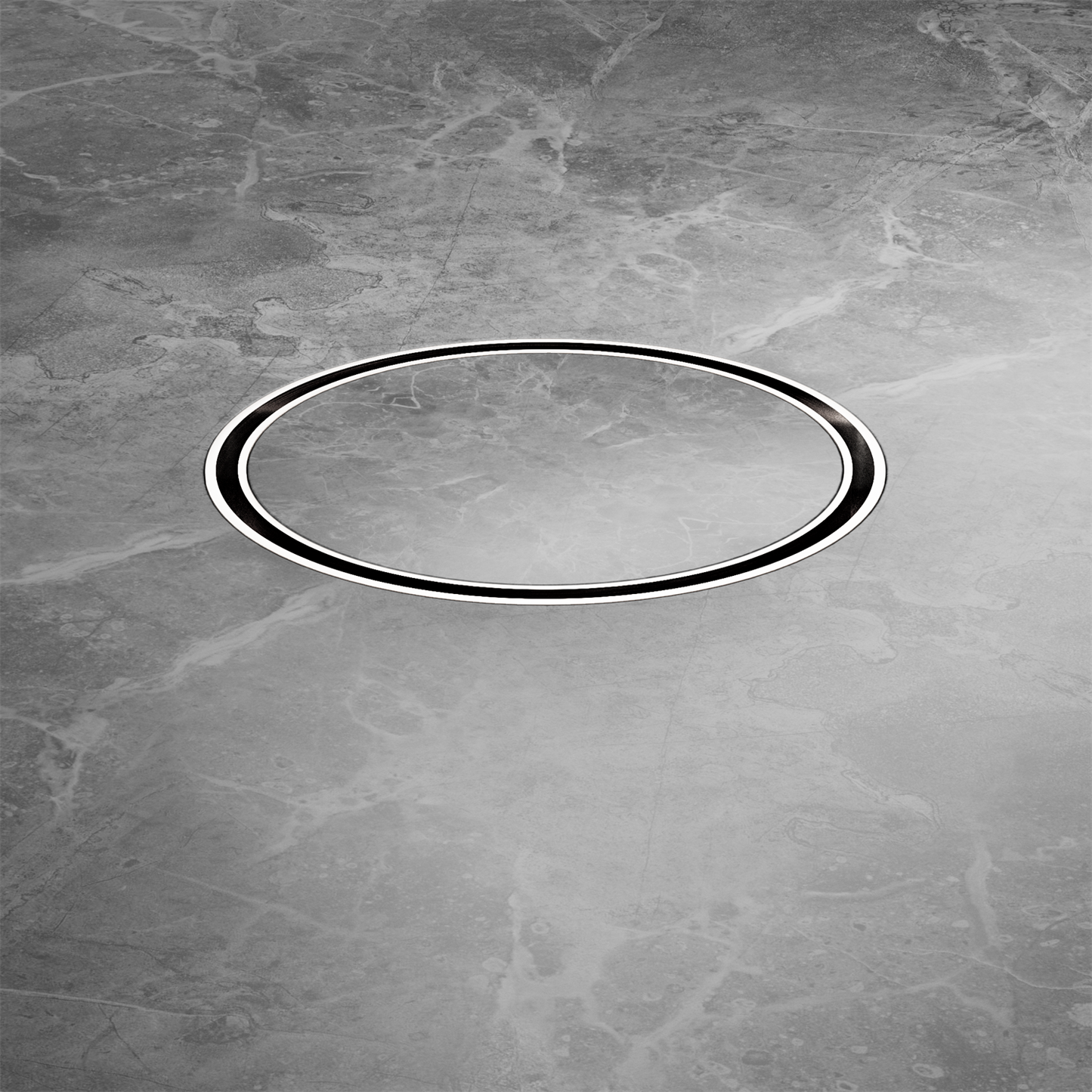 130MM ROUND TILE INSERT FLOOR WASTE 100MM OUTLET BRUSHED NICKEL