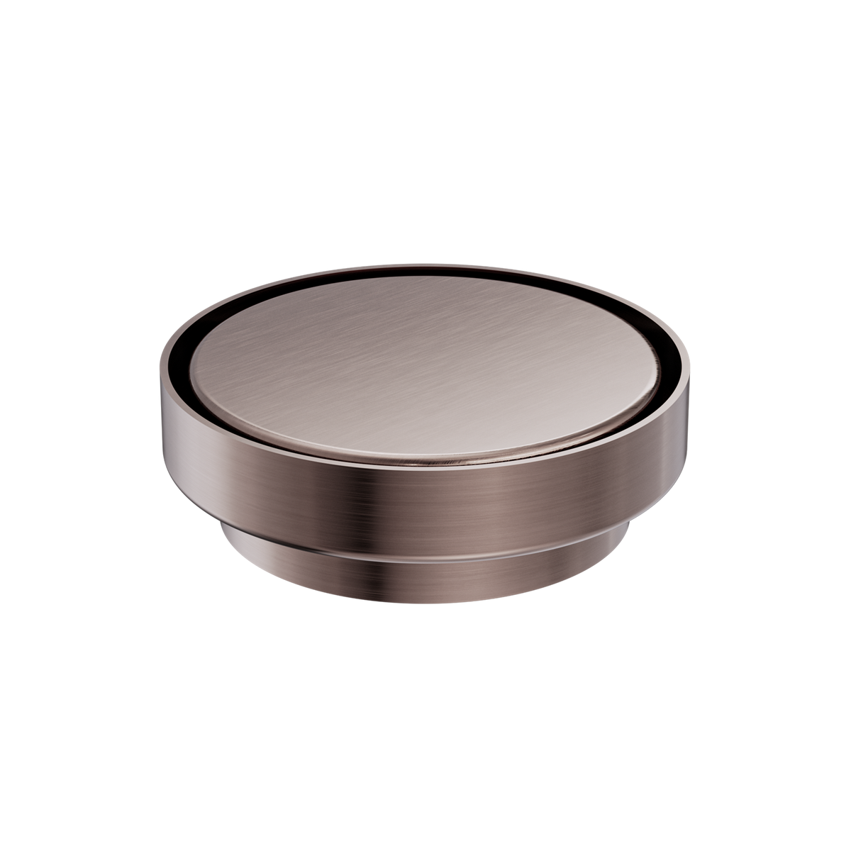 130MM Round Tile Insert Floor Waste 100MM Outlet Brushed Bronze — Floor Wastes & Drains