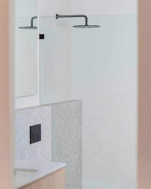 250MM ROUND SHOWER HEAD CHROME (NRROA1001CH) GUN METAL GREY