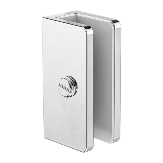 SHOWER U BRACKET 10MM GLASS CHROME