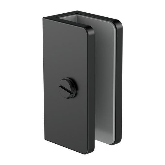 SHOWER U BRACKET 10MM GLASS MATTE BLACK