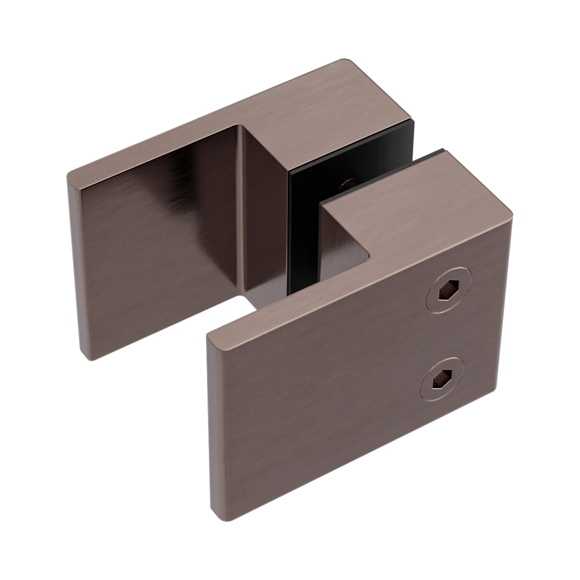 SQUARE SHOWER KNOB HANDLE BRUSHED BRONZE