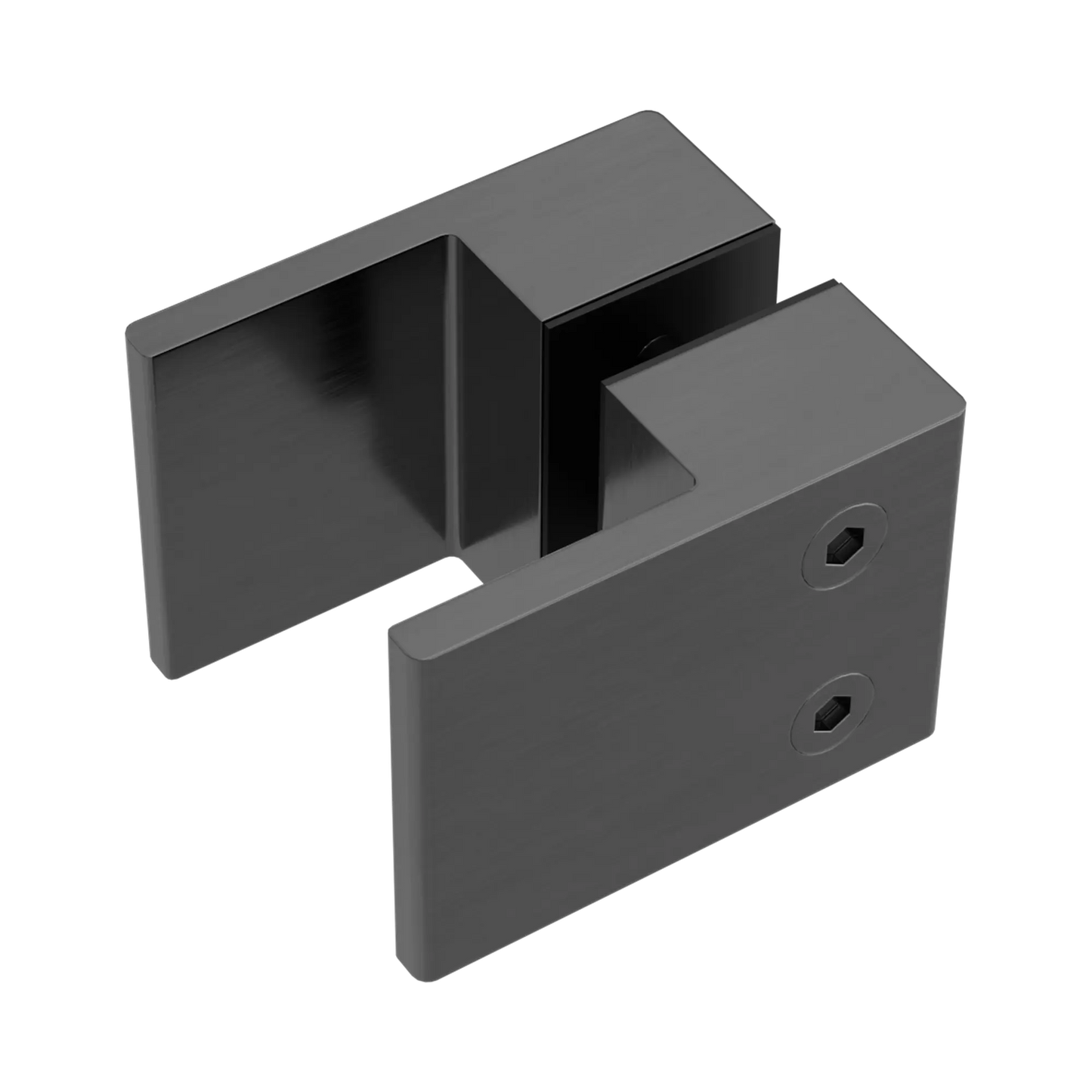 SQUARE SHOWER KNOB HANDLE GUN METAL