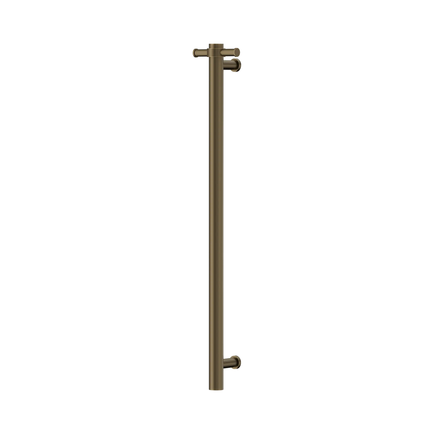 Non-Heated Vertical Towel Rail 900mm Tumbled Antique Brass