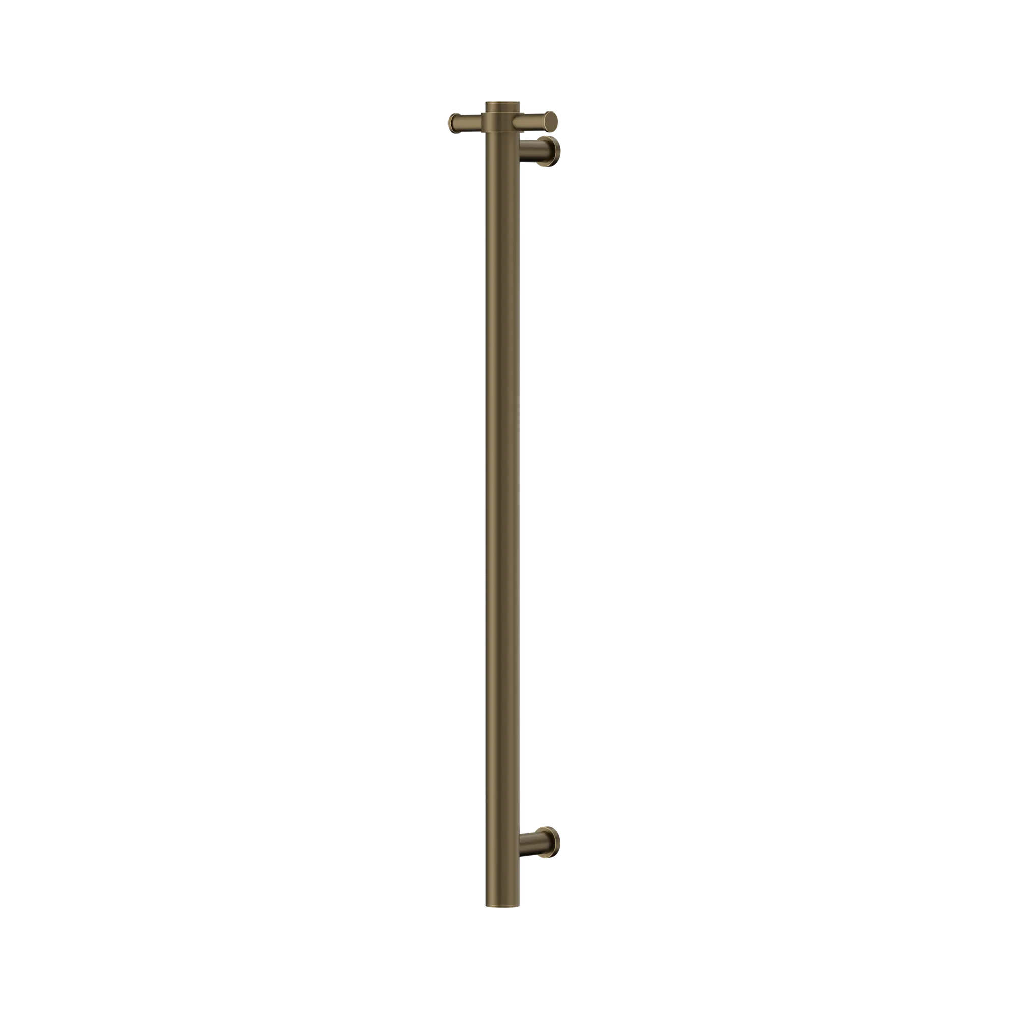 Non-Heated Vertical Towel Rail 900mm Tumbled Antique Brass