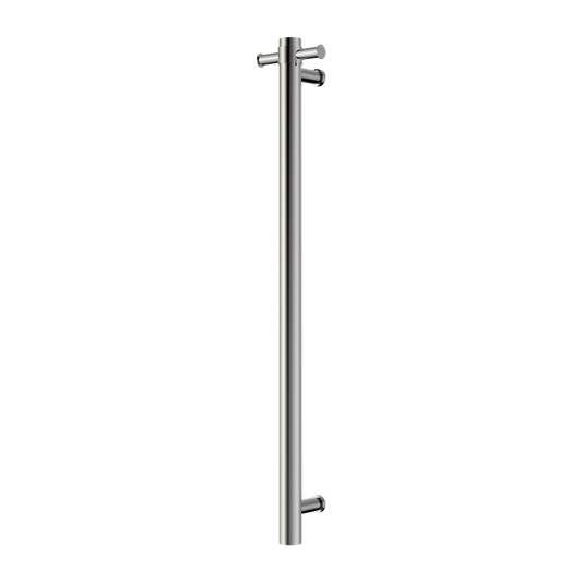 MECCA 240V SINGLE VERTICAL HEATED TOWEL RAIL CHROME