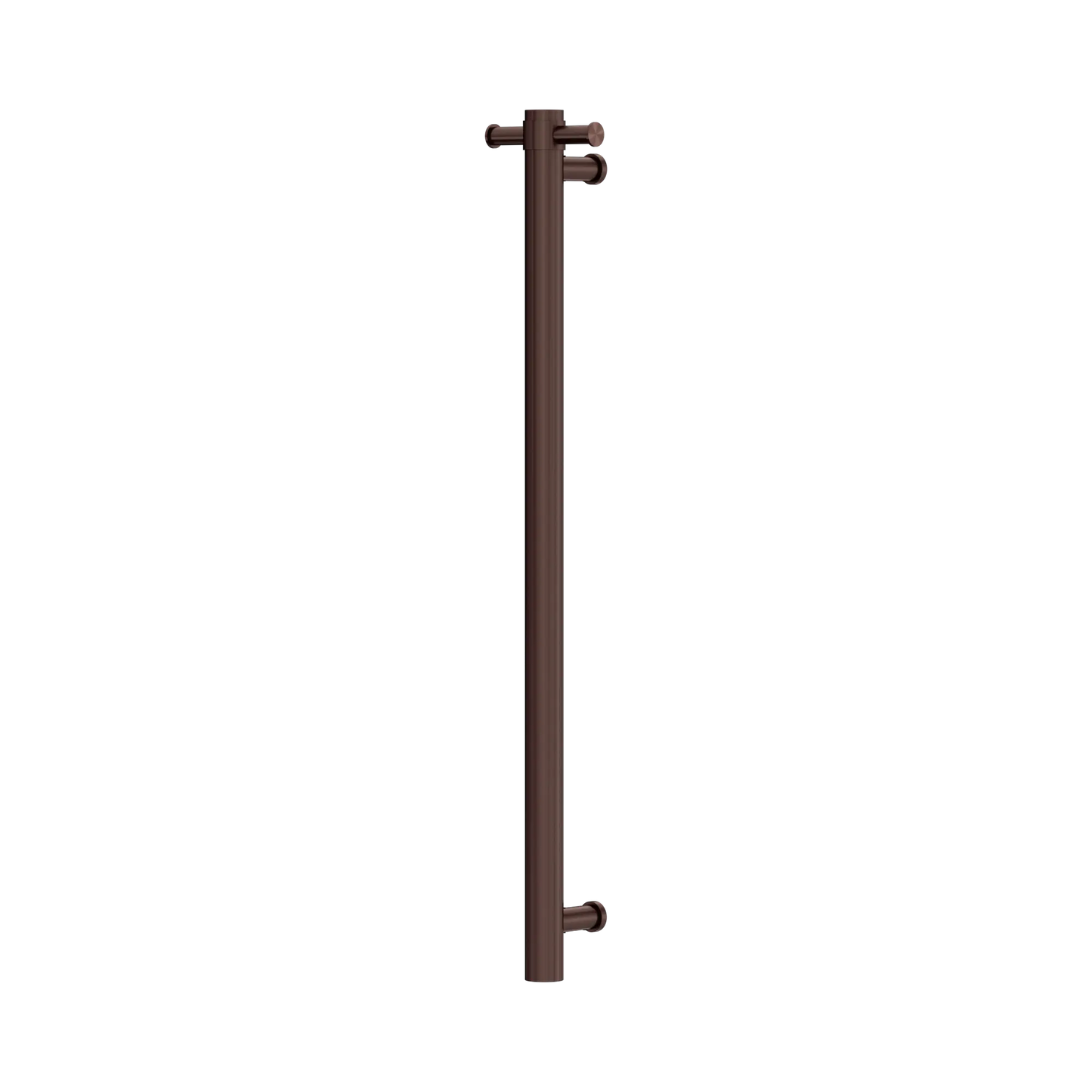 Mecca 12V Single Vertical Heated Towel Rail Rome Bronze