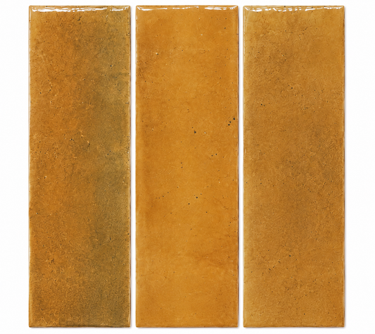 Okayama Caramel Brown Gloss Subway Tile