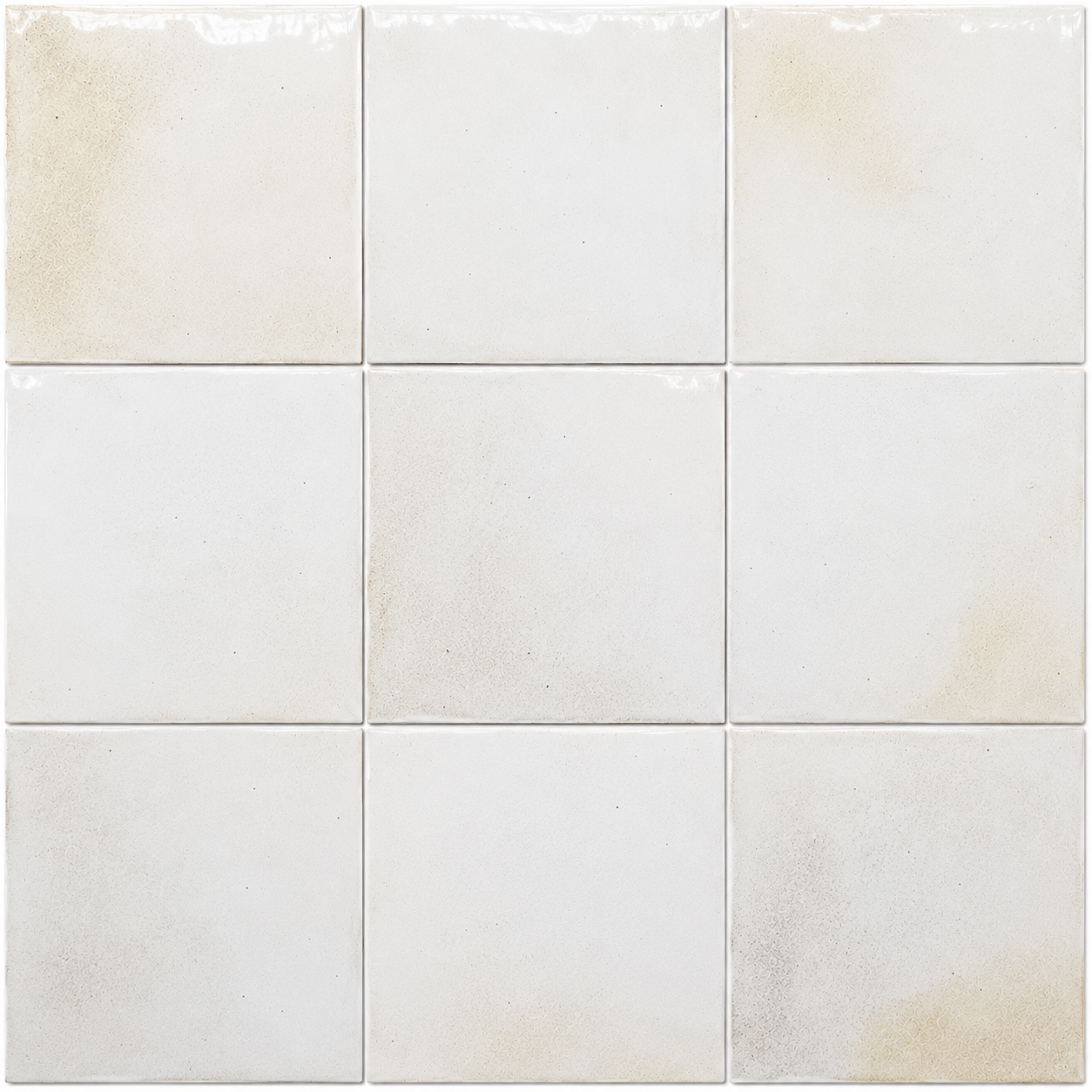 Okayama White Gloss Square Tile