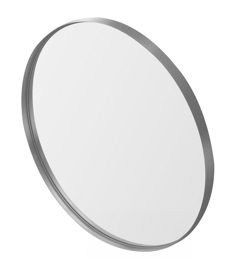 Lukka Bathware Orbis Frame Mirror Lk-Fm — Gun Metal, Wall Mirrors, Round