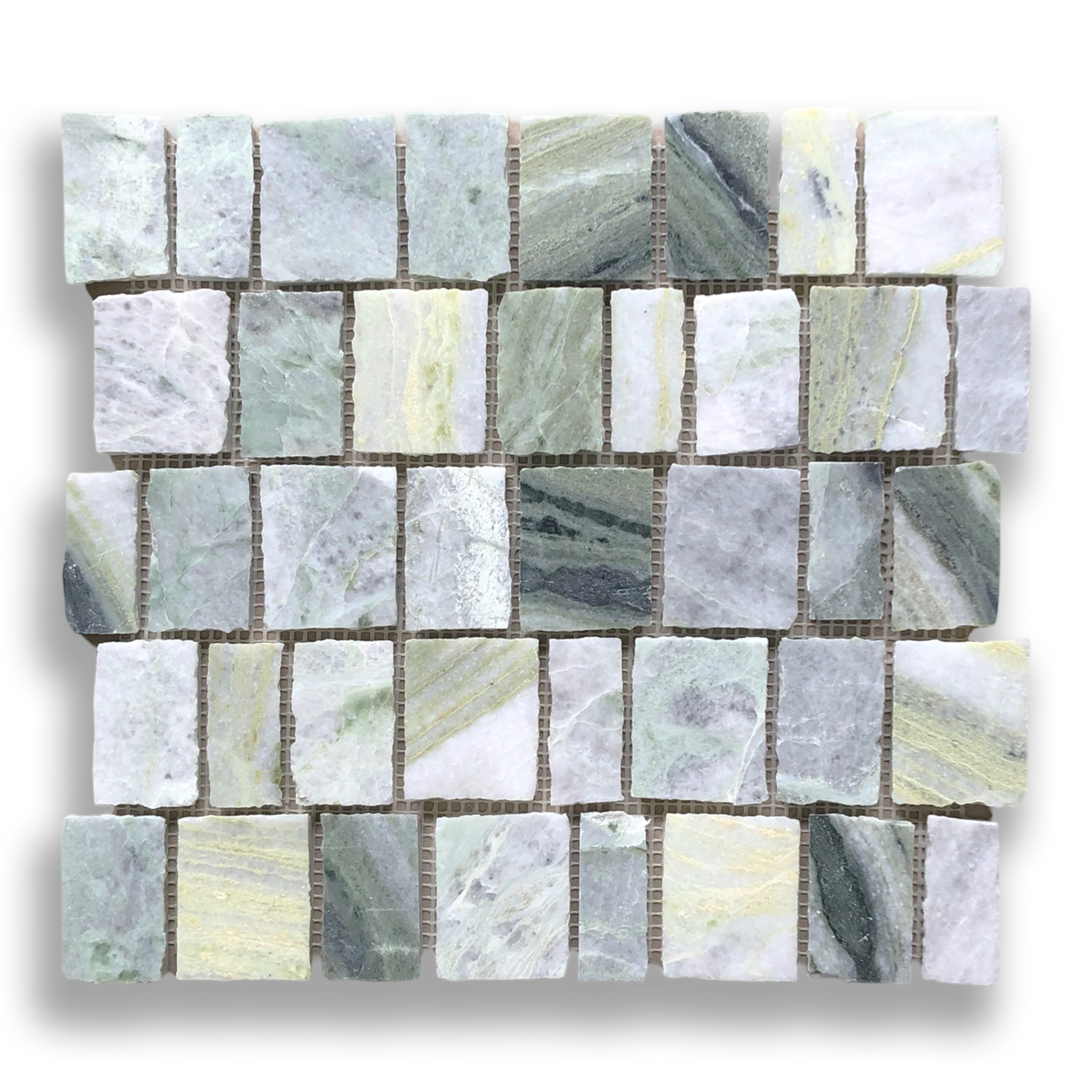 PACIANO AMAZONIA NATURAL STONE ARTISAN CUT MOSAIC TILE