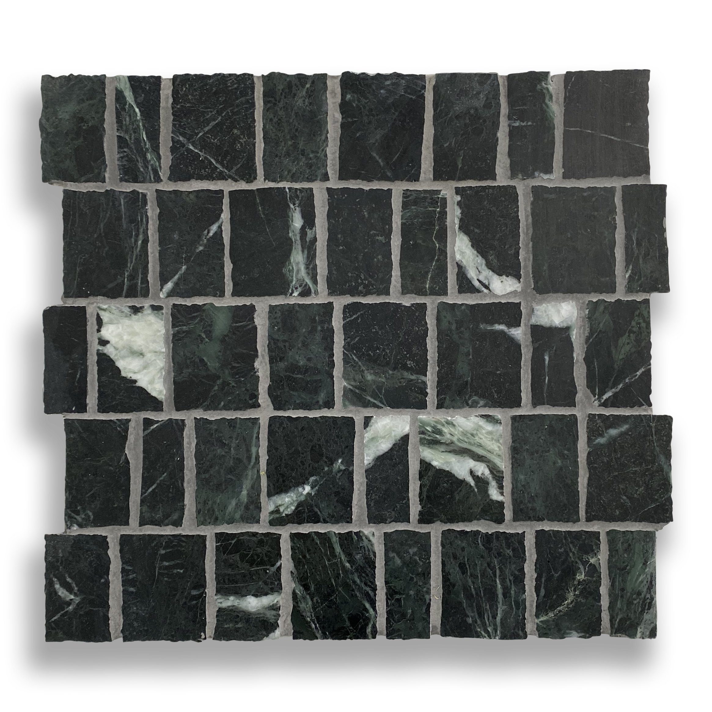 PACIANO TEMPESTA VERDI NATURAL STONE ARTISAN CUT MOSAIC TILE