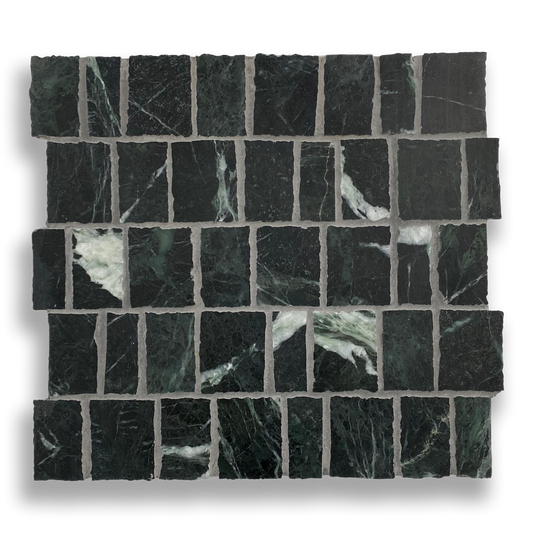 PACIANO TEMPESTA VERDI NATURAL STONE ARTISAN CUT MOSAIC TILE