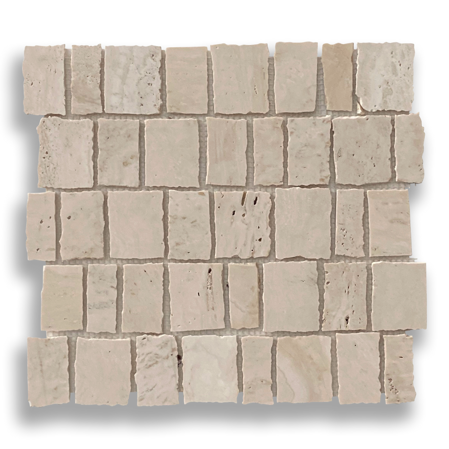PACIANO TRAVERTINE NATURAL STONE ARTISAN CUT MOSAIC TILE