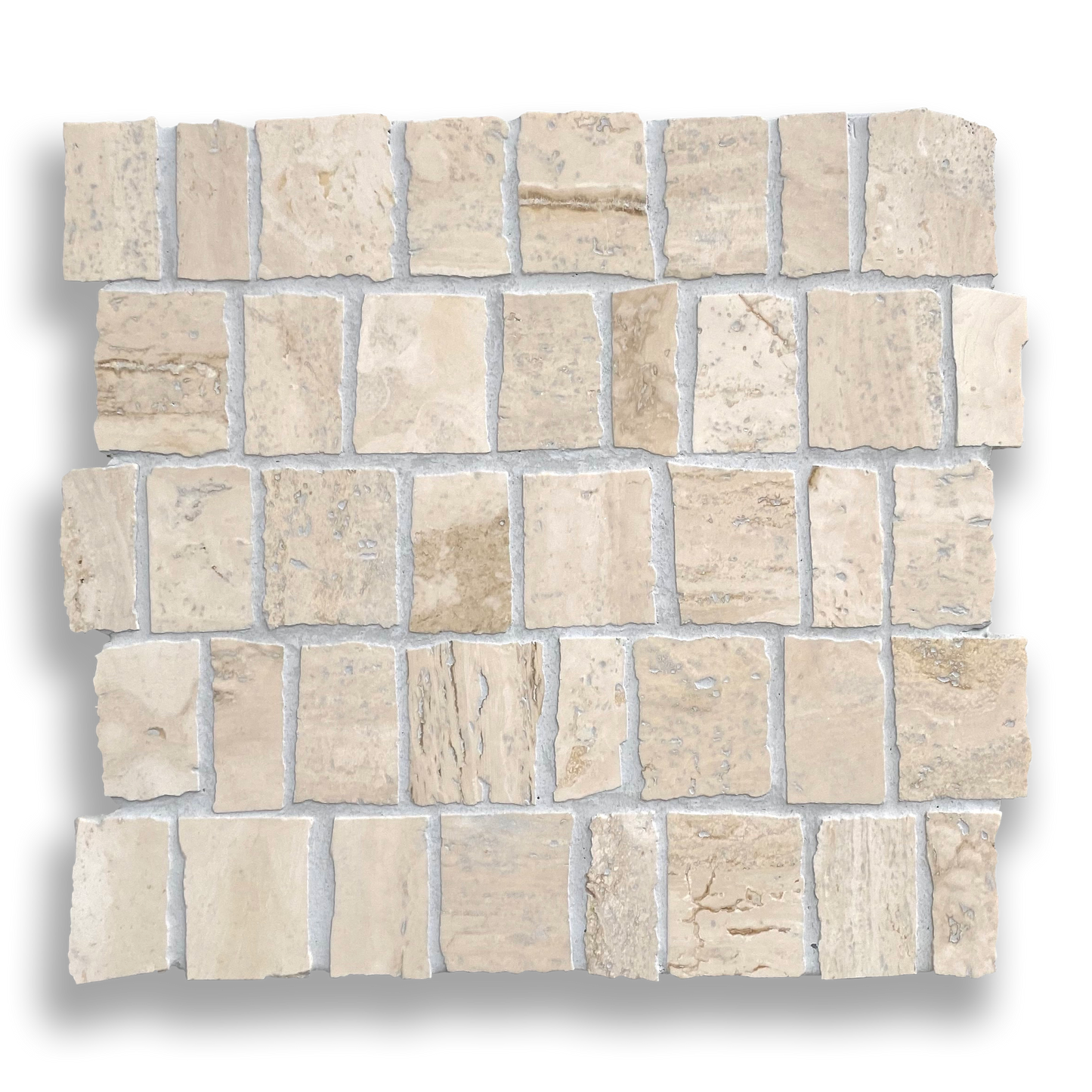 PACIANO TRAVERTINE NATURAL STONE ARTISAN CUT MOSAIC TILE