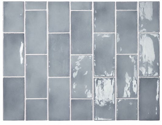 Prato Light Blue Gloss Subway Tile