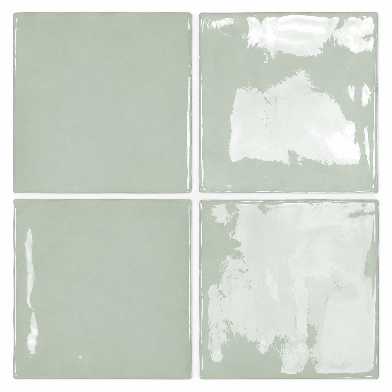 Prato Mint Green Gloss Ceramic Tile