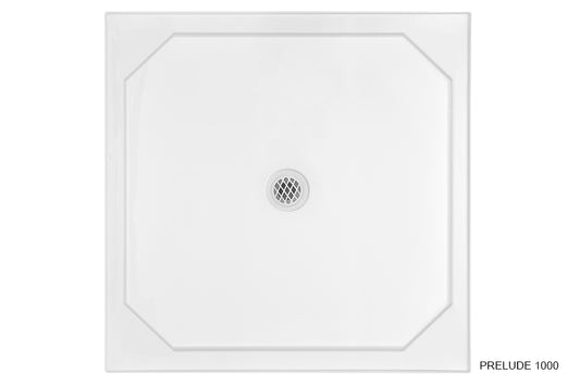 Prelude 895/1000 Centre Outlet Shower Base