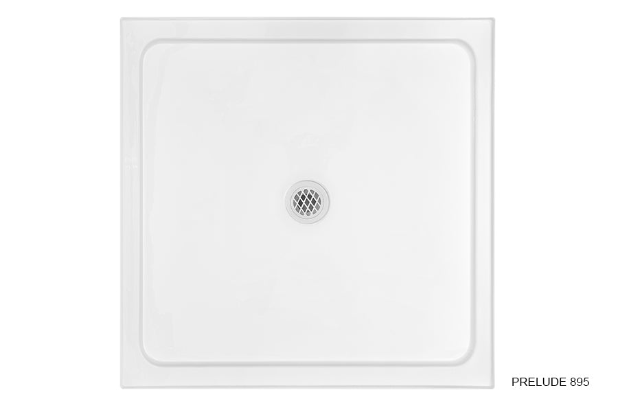 Prelude 895/1000 Centre Outlet Shower Base