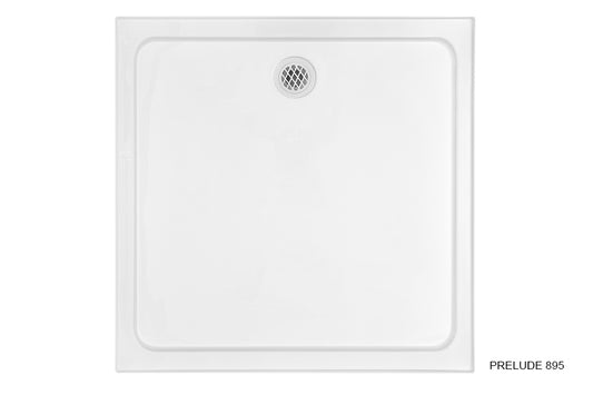Prelude 895/1000 Rear Outlet Shower Base