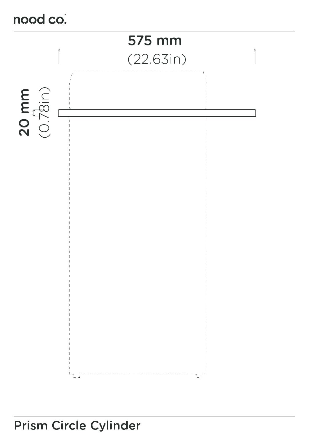 Cylinder - Prism Circle Basin (Clay)