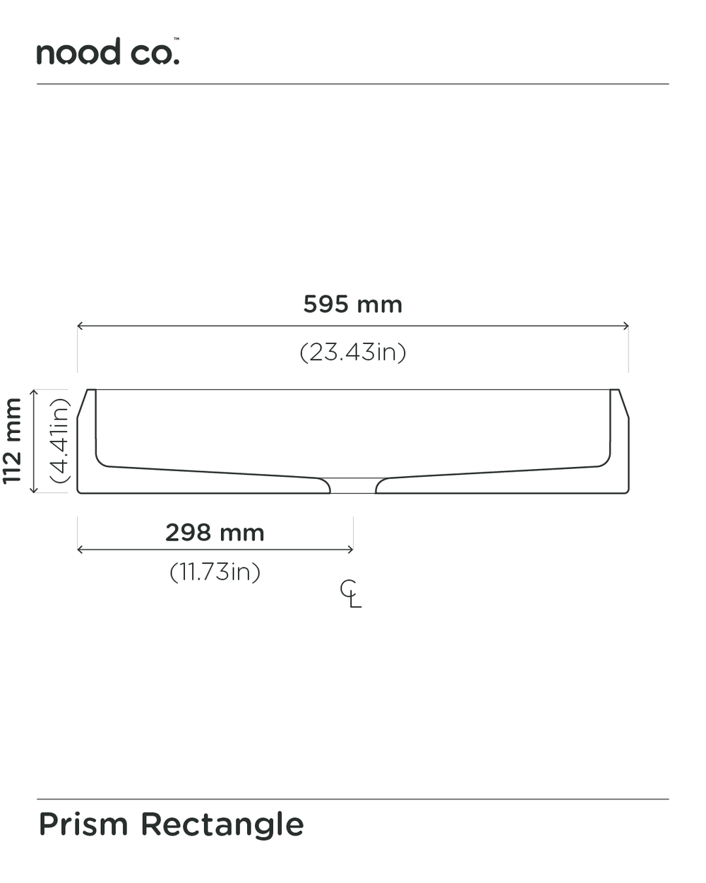 Prism Rectangle Basin (Morning Mist)