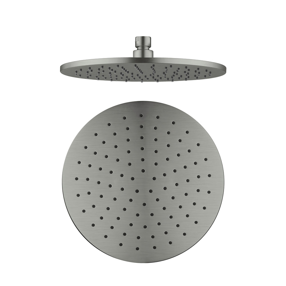 250MM ROUND SHOWER HEAD CHROME (NRROA1001CH) GUN METAL GREY
