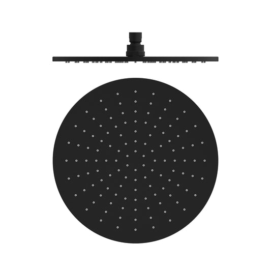 300MM ROUND SHOWER HEAD MATTE BLACK
