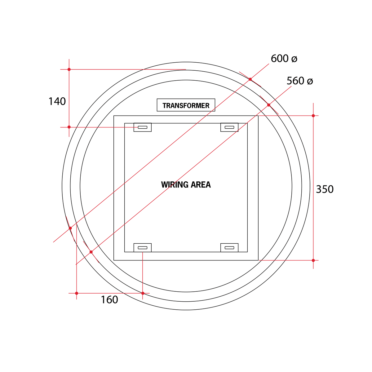 RS600W Premium RS Range Back-Lit Mirror